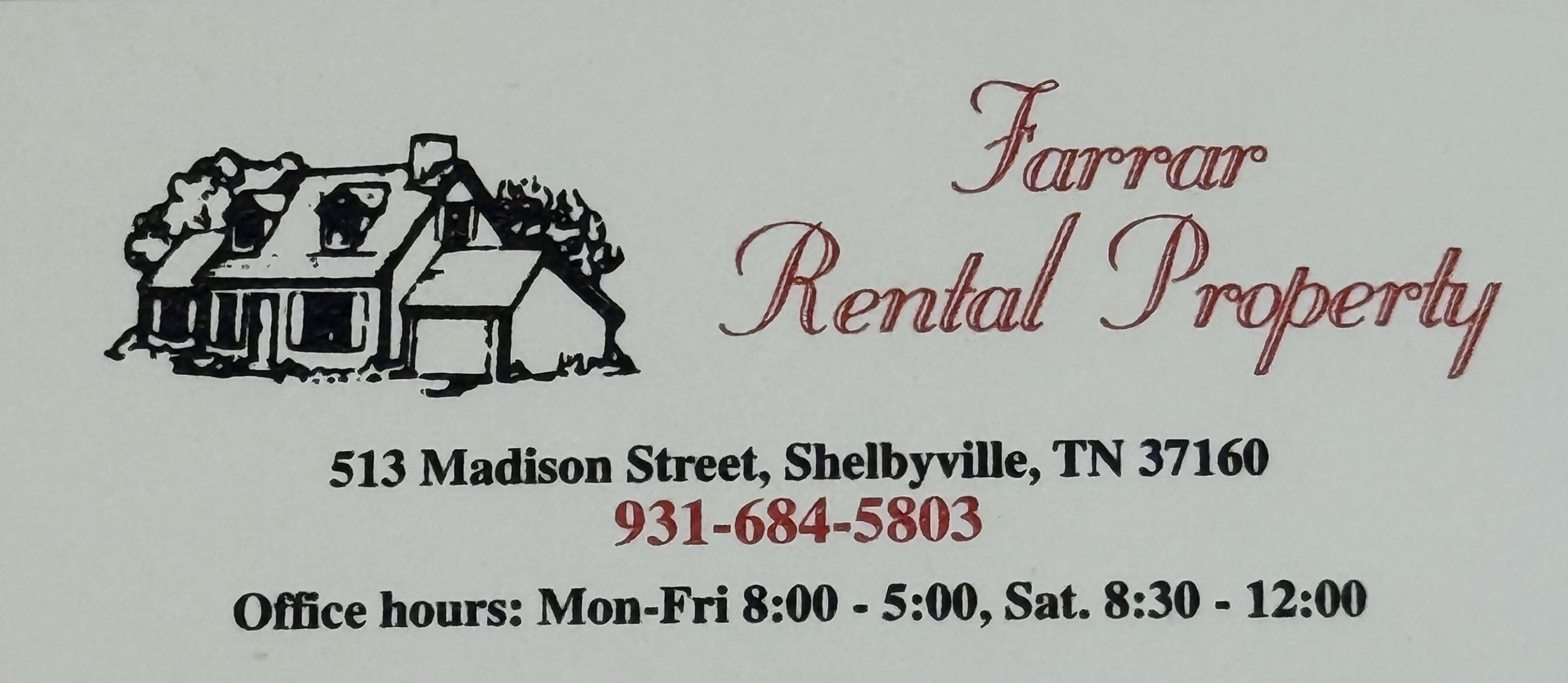 Farrar Rental Properties